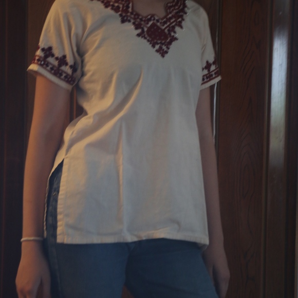 White Indian Top - Picture 3 of 4